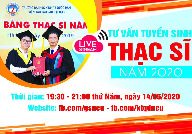 Livestream: Tư vấn tuyển sinh thạc sĩ tiêu chuẩn K29 năm 2020